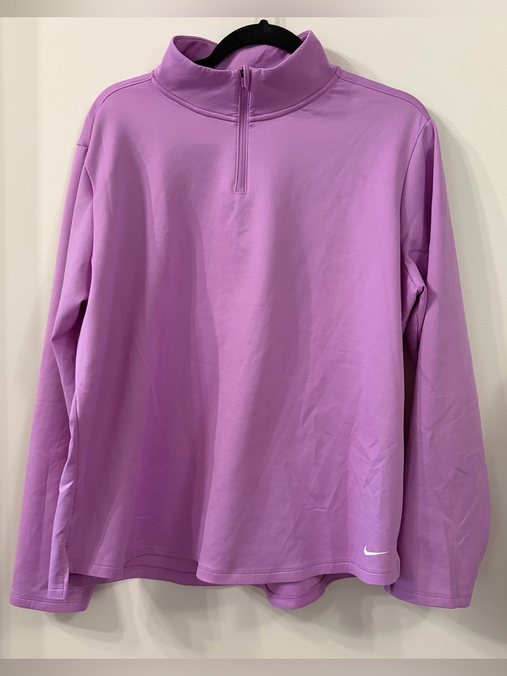 Nike Women's Therma Fit Training Half Zip Pullover Size XXL Mock Neck Split Hem